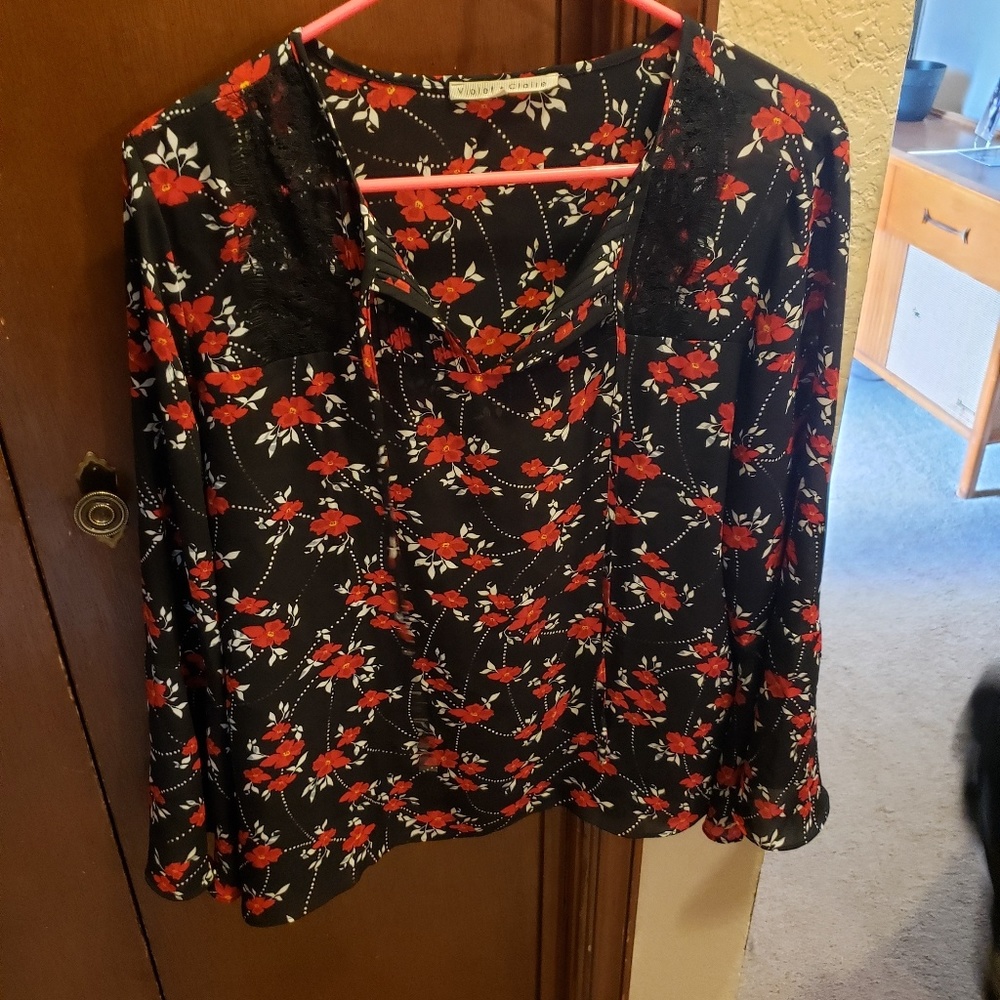 Poppy flowy blouse